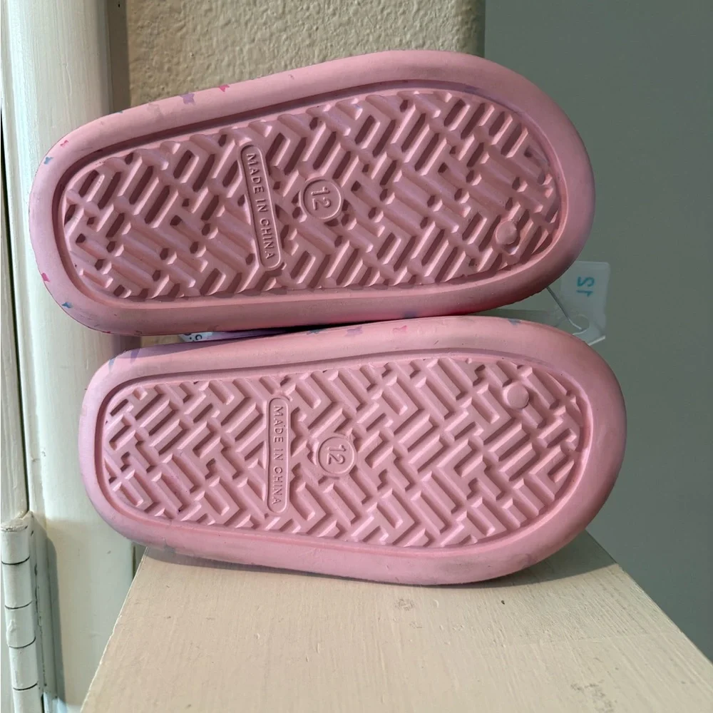 Bluey Toddler Comfort Slide Sandals Pink, Size 12c, New with Tags